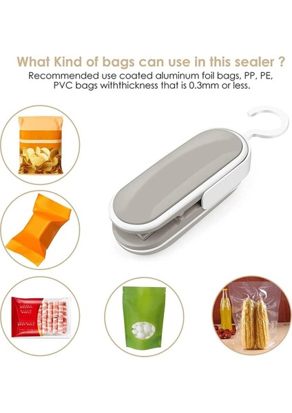 Mini Çanta Mühürleyen Taşınabilir Sızdırmazlık Torbaları Makinesi, El Isı Gıda Vakumlama Makinesi Makinesi Depolama Patates Cipsi Kurabiye Çantaları (Yurt Dışından) fırsatları