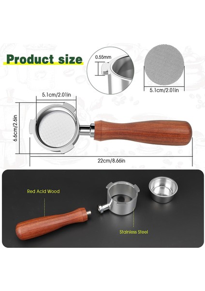 Delonghi Dedica EC680/EC685 Kahve Makinesi Için 51 mm Portafilter, Filtre Sepetli Dipsiz Portafilter (Yurt Dışından) fiyatları