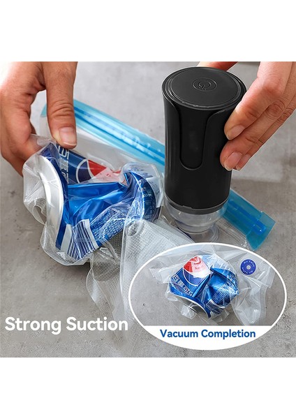 Elektrikli El Vakumlama Makinesi ve Yeniden Kullanılabilir Vakumlu Gıda Saklama Torbaları, Mini Vakum Pompası, Taşınabilir Küçük Vakumlama Makinesi (Yurt Dışından) modelleri