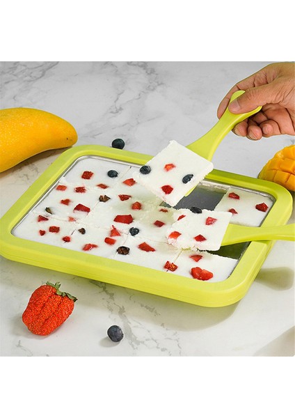 Dondurma Dondurulmuş Yoğurt Makinesi Paslanmaz Çelik Kızarmış Buz Tepsisi Kızarmış Yoğurt Makinesi Iki Kazıyıcılı Hızlı Soğutma Tepsisi (Yurt Dışından) fiyatları