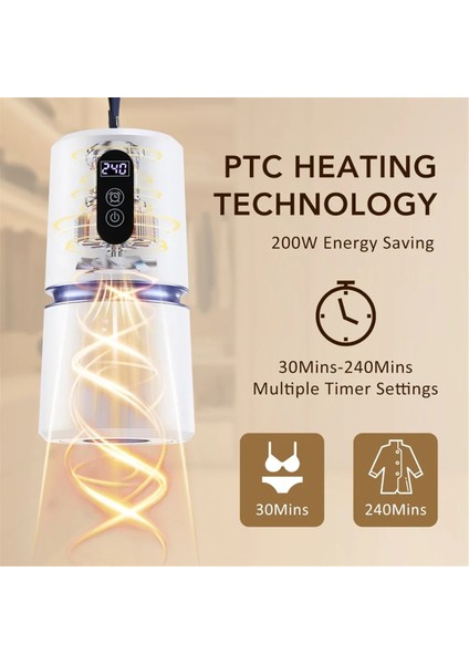 Taşınabilir Mini Seyahat Isıtmalı Kurutma Makinesi Ev Tipi Bebek Giysileri Kurutma Ptc Isıtmalı Güç Kapalı Korumalı Ab Fişi (Yurt Dışından) fiyatları