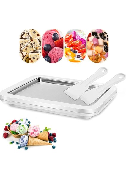 Dondurma Şerbeti Dondurulmuş Yoğurt Makinesi Hızlı Soğutma Plakası ve Kazıyıcılar Yumuşak Dondurma ve Smoothie Yapmak Için Mükemmel (Yurt Dışından) fiyatları