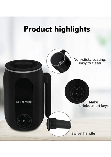Otomatik Ev Köpürtücü Otomatik Sıcak ve Soğuk Köpük Makinesi Köpürtücü Süt Köpüğü Karıştırma Fincan Kahve Köpürtücü (Abd Plug) (Yurt Dışından)