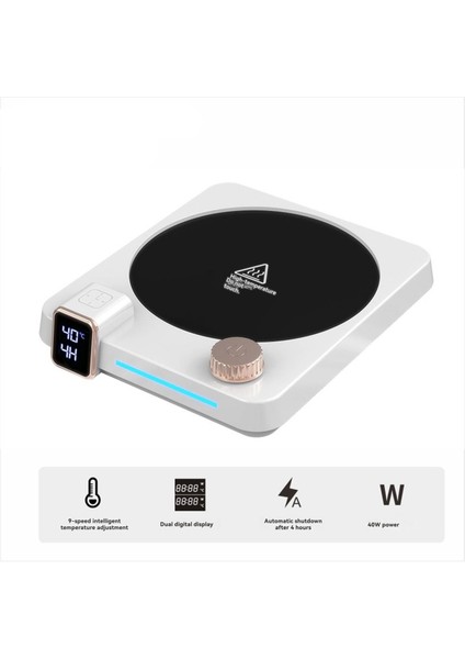 220V Kahve Fincanı Isıtıcısı Elektrikli Kupa Isıtıcısı Sabit Sıcaklık 9 Vites Ayarı Sütlü Çayı Sıcak Tutan Isıtma Pedi Ab Fişi B (Yurt Dışından) fiyatları