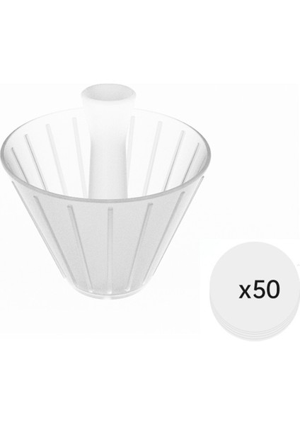 Origami Koni Tasarım Kahve Filtresi Kupası Yeniden Kullanılabilir El Yapımı Kahve Damlatıcı Süzgeci 185 mm Filtre Kağıdı ile (Yurt Dışından)