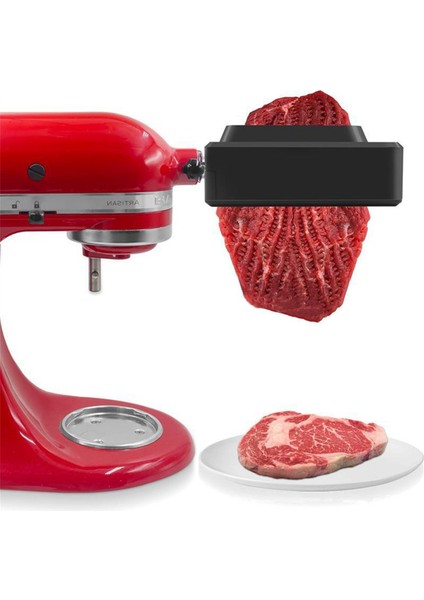 Kitchenaid Stand Mikseri Için Et Yumuşatıcı Paslanmaz Çelik Dişliler Et Yumuşatıcı Mutfak Kümes Hayvanı Yumuşatıcıları Siyah (Yurt Dışından) fırsatları