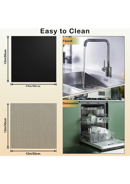 Ninja Için 6 Adet Yeniden Kullanılabilir Fritöz Kaplaması, Fırın Altı Için 12X12 Inç Yapışmaz Kaplama, Fırınlama/mikrodalga Fırın Kullanımı Için (Yurt Dışından) fiyatları