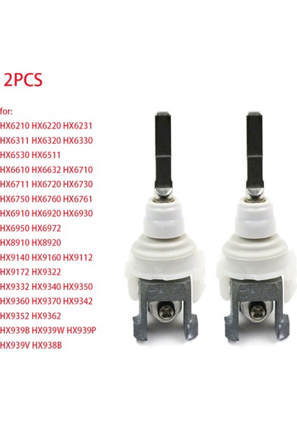 Philips 6 Serisi Veya 9 Serisi HX6970 HX9360 HX6930 Için 2 Adet Elektrikli Diş Fırçası Bağlantı Çubuğu Parçaları Onarım Parçası (Yurt Dışından) fiyatları