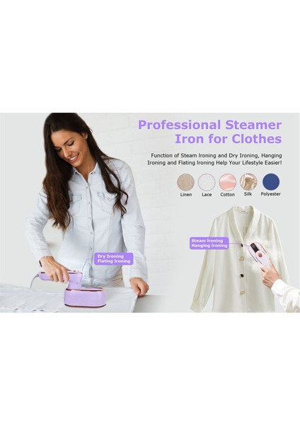 Giysiler Için Taşınabilir Seyahat Vapuru Mini Buharlı Ütü - Ev Üniversite Yurdu Için Taşınabilir Mini El Buharlı Ütü Abd Tak (Yurt Dışından) fiyatları