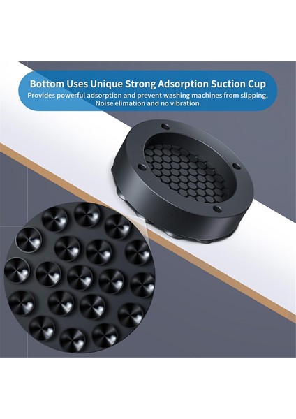 Güçlü Adsorpsiyon Vantuzlu Çamaşır Makinesi Için Titreşim Önleyici Pedler, 8 Paket Kaymaz Kauçuk Sabitleyici Desteği (Yurt Dışından) fırsatları