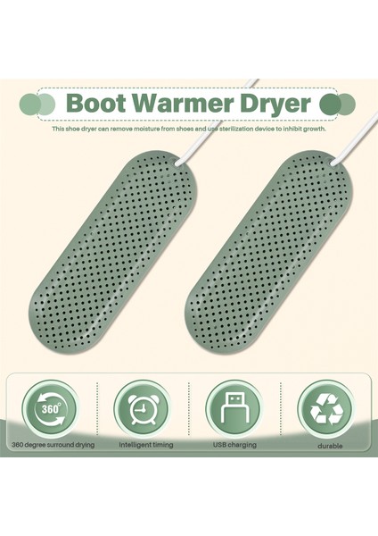 Ayakkabı Kurutucu, Taşınabilir USB Ayakkabı Kurutucu Akıllı Zamanlama Koku Giderme Ayakkabı Çizme Kurutma Makinesi USB Ayakkabı Isıtıcı Kış 2 (Yurt Dışından) fırsatları
