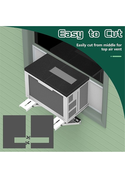 2 Adet Klima Damlama Pedleri Pencere Kliması Damlama Önleyici Pedler Çıkarılabilir Klima Yağmur Kılıfları (Yurt Dışından) modelleri