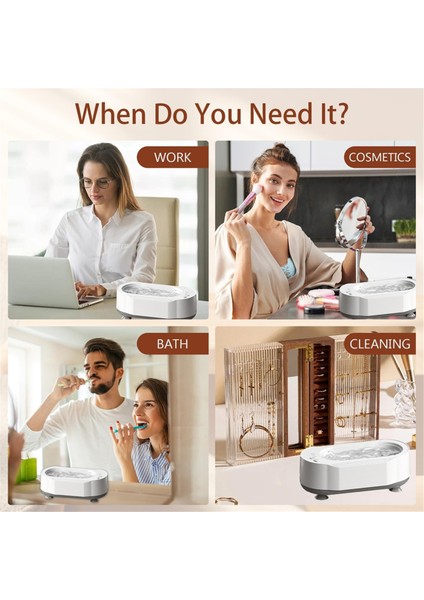 Ultrasonik Mücevher Temizleyici, 15 Oz 45KHZ, Tek Dokunuşla Çalışan Ultrasonik Temizleyici, Gözlük ve Saat Temizliği Için (Yurt Dışından) modelleri