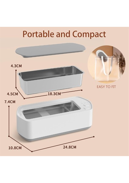 Ultrasonik Mücevher Temizleyici, 15 Oz 45KHZ, Tek Dokunuşla Çalışan Ultrasonik Temizleyici, Gözlük ve Saat Temizliği Için (Yurt Dışından) fırsatları