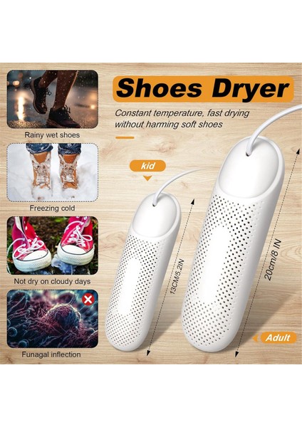2 Çift Çizme Kurutucu Ayakkabı Kurutucu Ayak Kurutucu Taşınabilir Ayakkabı Kurutma Makinesi Yetişkinler ve Çocuklar Için 3 Zamanlayıcı Modu ile Abd Tak (Yurt Dışından) fırsatları