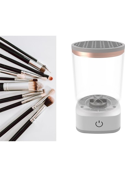 USB Fişli Taşınabilir Elektrikli Makyaj Fırçası Temizleyici Kauçuk Makyaj Makinesi Elektrikli USB Hızlı Temizleyici Temizleme Fırçası, B (Yurt Dışından) fiyatları