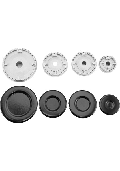 Ocak Şapka Seti Soba Kapağı, Fırın Gazlı Ocak Brülörü Taç Alev Kapağı, Yükseltilmiş Gaz Brülörü Alev Kapağı Çoğu Gaz Sobası Brülörüne Uyuyor (Yurt Dışından) modelleri