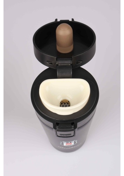 Dekomus Beşiktaş Lisanslı Siyah Çelik Termos 400 ml – 24 Saat Soğuk, 12 Saat Sıcak Koruma, Taraftar Hediyesi indirimleri