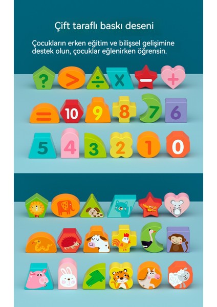 18 Delik Çok Fonksiyonlu Bebek Erken Eğitim Geometrik Yapı Taşları Oyuncak (Yurt Dışından) indirimleri