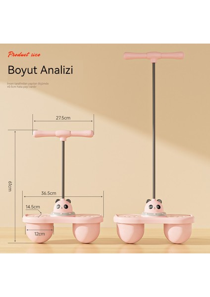 Denge Uzun Boylu Spor Çift Hava Yastığı Çocuk Atlama Topu (Yurt Dışından) fırsatları