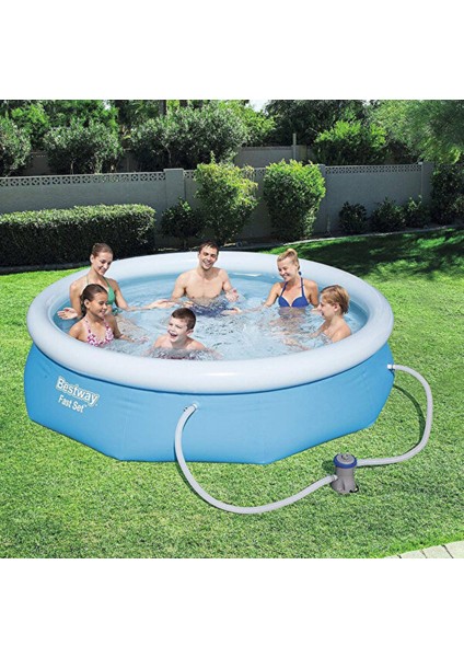 Üç Katmanlı Dayanıklı PVC Şişme Aile Havuzu 305x76 cm – Super Tough Malzeme, Uzun Ömürlü Kullanım indirimleri