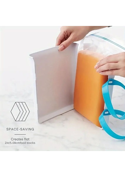 Dondurucu Gıda Bloğu Yapıcı, Kalan Yemekler ve Çorbalar Için Hazırlık Torbası Konteyneri Olarak Kullanılır (Yurt Dışından) fırsatları