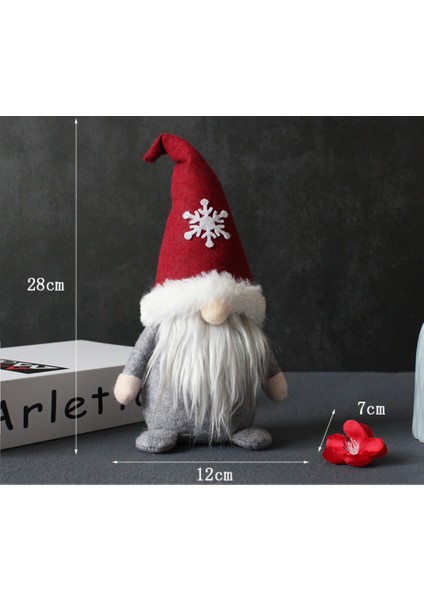 Kapşonlu Yüzsüz Cüce Noel Baba Peluş Bebek (Yurt Dışından) fiyatları