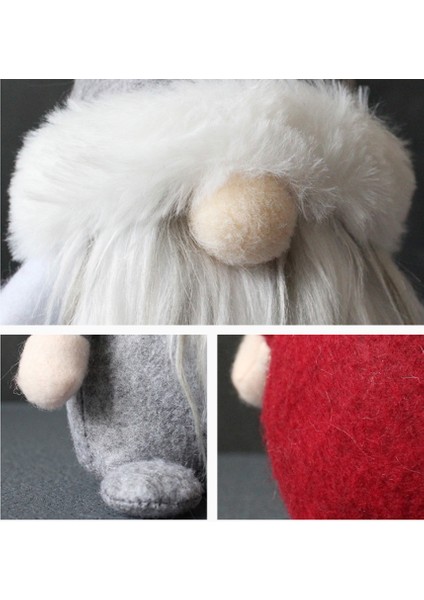 Kapşonlu Yüzsüz Cüce Noel Baba Peluş Bebek (Yurt Dışından) modelleri