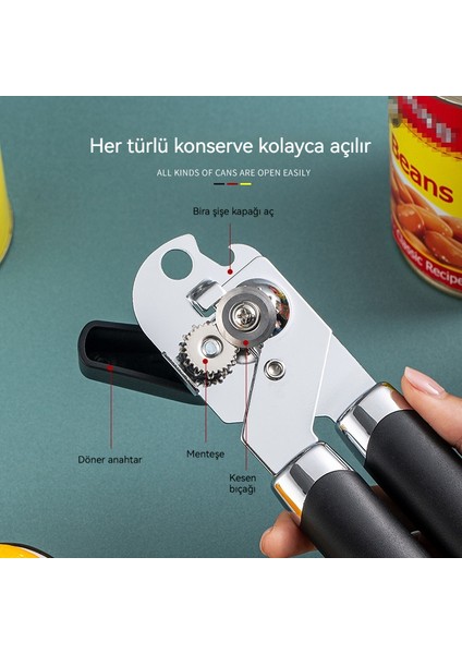 Paslanmaz Çelik Manuel Üç Bir Arada Çok Fonksiyonlu Güçlü Can (Yurt Dışından) modelleri