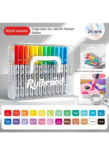 Çocuklar Için Toksik Olmayan Kolay Yıkanabilir Akrilik Suluboya Marker (Yurt Dışından) fiyatları