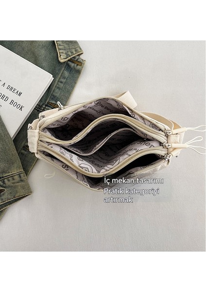 Moda Crossbody Kadın Basit Omuz Çantası (Yurt Dışından) indirimleri