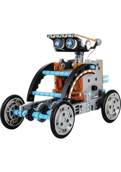 太阳能dıy拼装13合1益智玩具机器人 (Yurt Dışından)