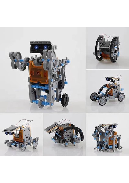 太阳能dıy拼装13合1益智玩具机器人 (Yurt Dışından) modelleri