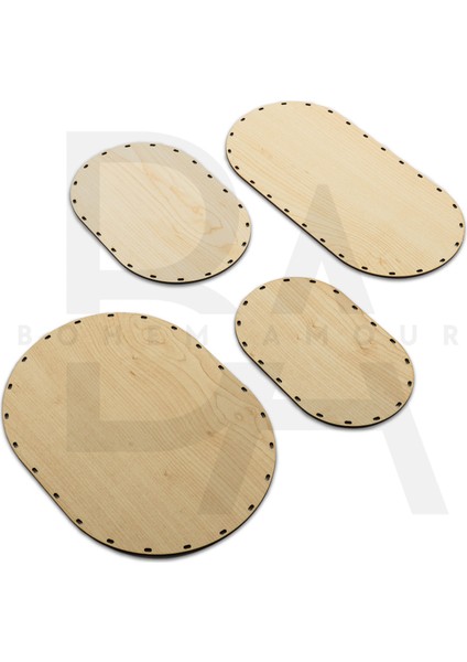 4'lü Oval Delikli Rattan Altlık Tabanlık Seti fiyatları