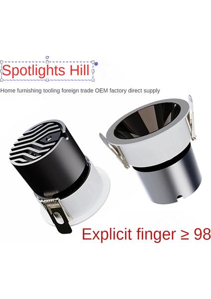 Parlama Önleyici LED Spot Işığı Kısılabilir Gömme Gömme Aydınlatma 7W Alüminyum Yemek Odası Mağaza Ofis Yatak Odası Aydınlatması 3500K (Yurt Dışından) fiyatları