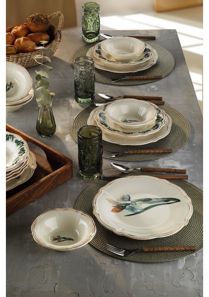 Laura 18 Parça 6 Kişilik Beyaz Porselen Yemek ve Sunum Seti – Şık, Dayanıklı ve Sade Tasarım modelleri