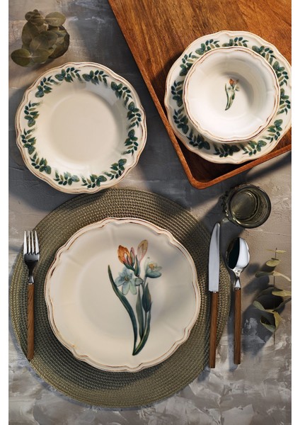 Laura 18 Parça 6 Kişilik Beyaz Porselen Yemek ve Sunum Seti – Şık, Dayanıklı ve Sade Tasarım fırsatları