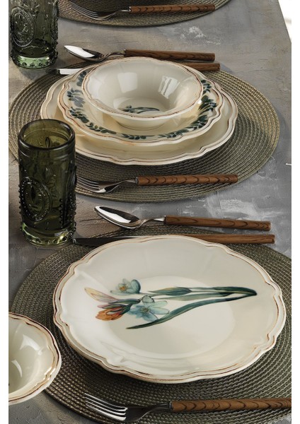 Laura 18 Parça 6 Kişilik Beyaz Porselen Yemek ve Sunum Seti – Şık, Dayanıklı ve Sade Tasarım indirimleri