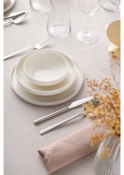 İstanbul Porselen Akis 18 Parça 6 Kişilik Yemek Takımı