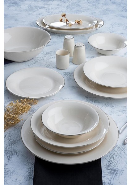 Bria 60 Parça 12 Kişilik Beyaz Porselen Yemek Takımı – Sade Tasarım, Dayanıklı ve Mikrodalgaya Uygun fiyatları