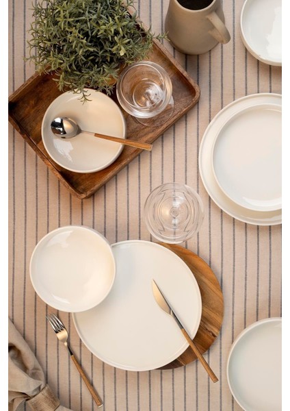 Bone Chef Taste Of 18 Parça 6 Kişilik Şık Yemek Takımı – Günlük ve Özel Davetler İçin