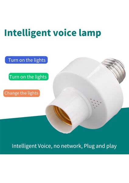 E27 Soket Akıllı Sesli Ampul Adaptörü E27 LED Lamba Tutucu Tabanı Ağ Gerektirmez Akıllı Sesli Lamba Kafaları (Yurt Dışından) fırsatları