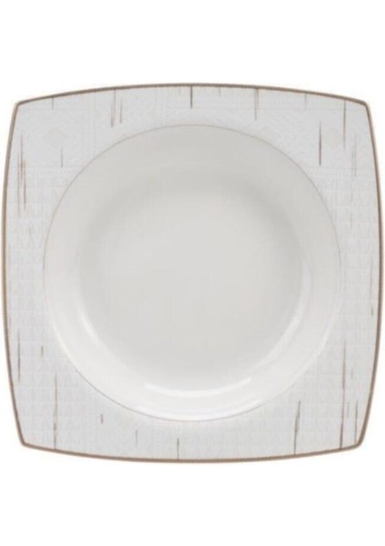 Square Bone Batik 60 Parça 12 Kişilik Beyaz Desenli Kare Porselen Yemek Takımı – Şık ve Zarif Sunumlar İçin indirimleri