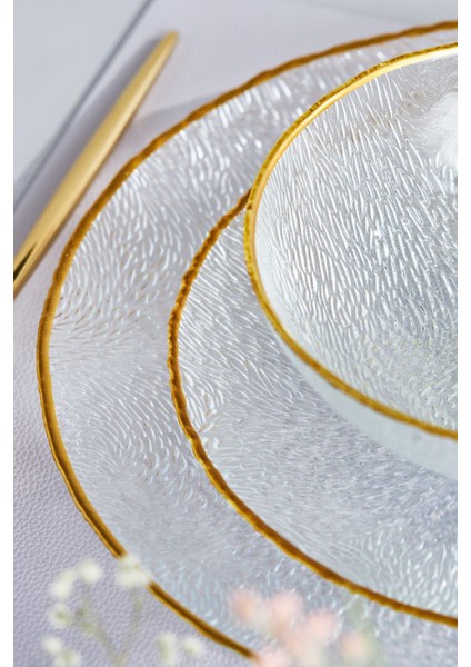 Cindy 12 Parça Opal Cam Yemek Takımı, 4 Kişilik – Gri, Sade ve Yuvarlak Tasarımlı Sofra Seti