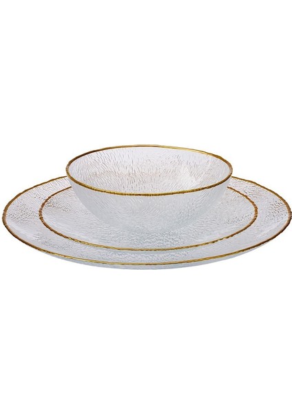 Cindy 12 Parça Opal Cam Yemek Takımı, 4 Kişilik – Gri, Sade ve Yuvarlak Tasarımlı Sofra Seti