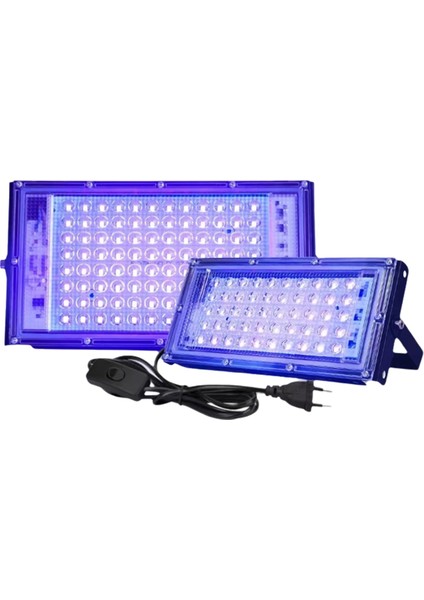 2 Adet Uva Siyah Işık 220V Siyah Işıklar IP65 Su Geçirmez Siyah Işık Siyah Işık Sahne Aydınlatması Için Ab Fişi 50W (Yurt Dışından) fiyatları