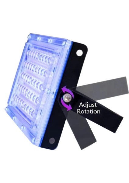 2 Adet Uva Siyah Işık 220V Siyah Işıklar IP65 Su Geçirmez Siyah Işık Siyah Işık Sahne Aydınlatması Için Ab Fişi 50W (Yurt Dışından) fırsatları