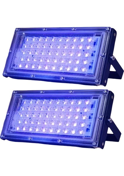 2 Adet Uva Siyah Işık 220V-240V Siyah Işıklar IP65 Su Geçirmez Siyah Işık Siyah Işık Sahne Aydınlatma Gövde Boyası 50W (Yurt Dışından)