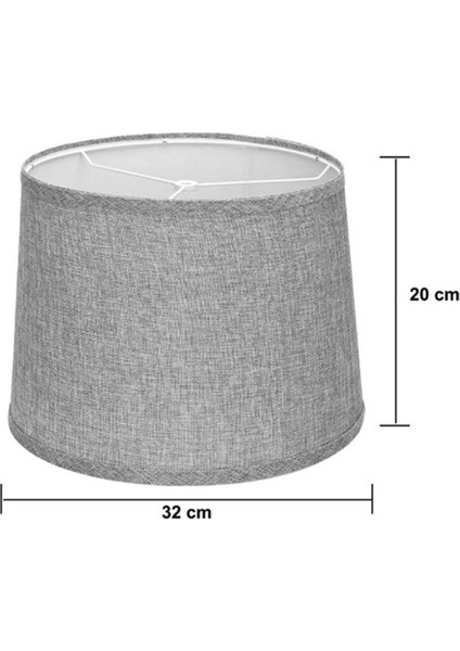 Doğal Keten Abajurlar 12,6X11,6X9,8 Inç Yüksekliğinde Masa Lambası Zemin Lambası Için Yedek Kumaş Abajurlar-A (Yurt Dışından) fiyatları