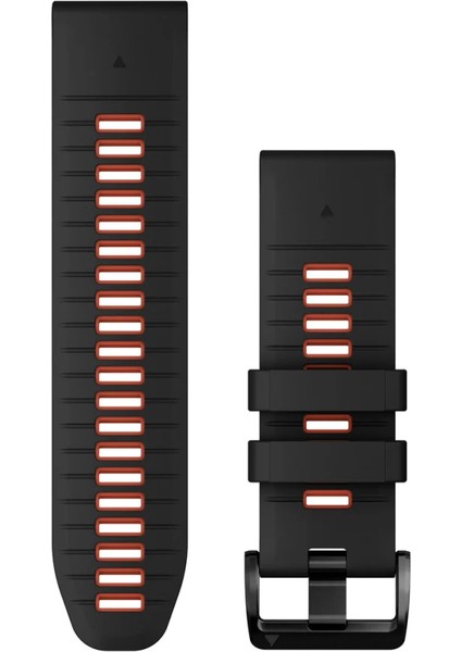 Quickfit 26 mm Yedek Kayış - Siyah Kırmızı